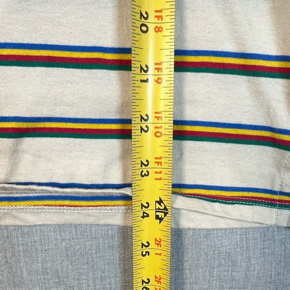 Zine Clothing Multicolor Striped Tee with Red Collar - Picture 6 of 7